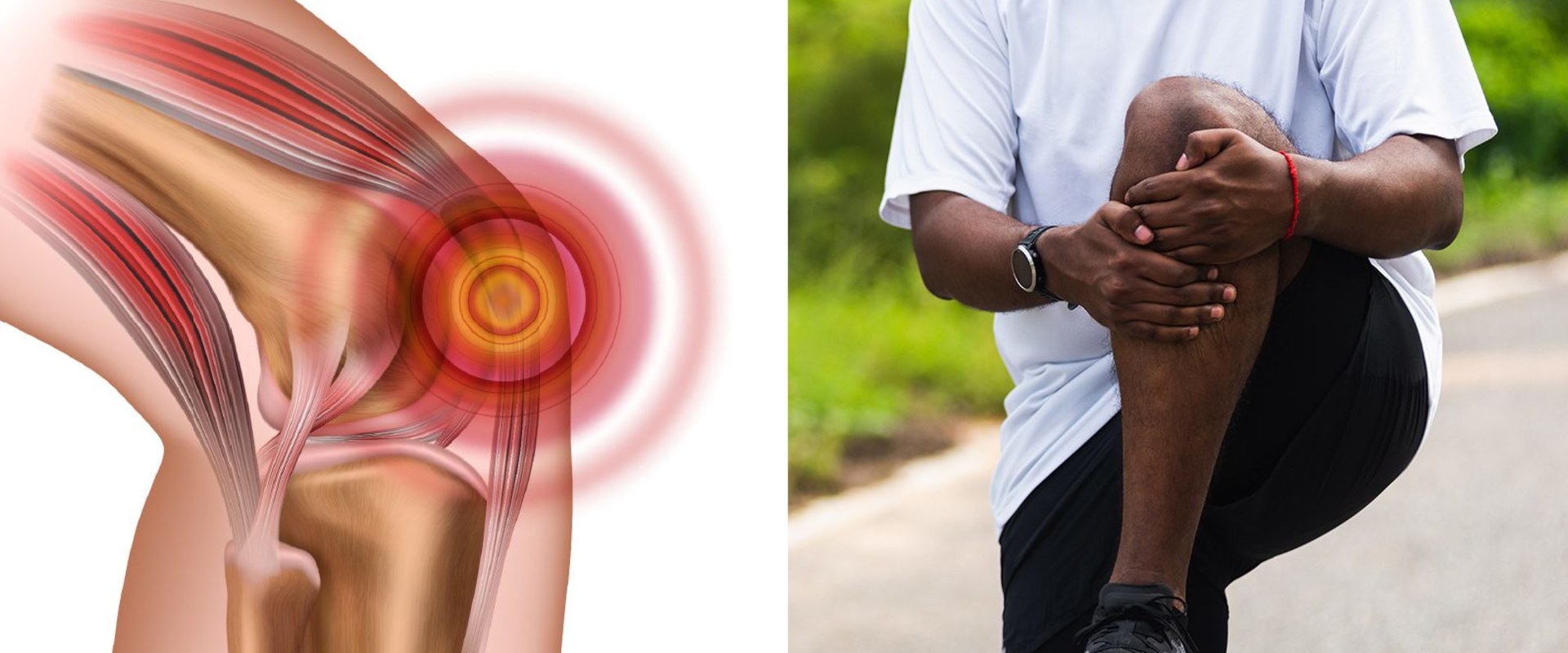 What relieves knee pain?